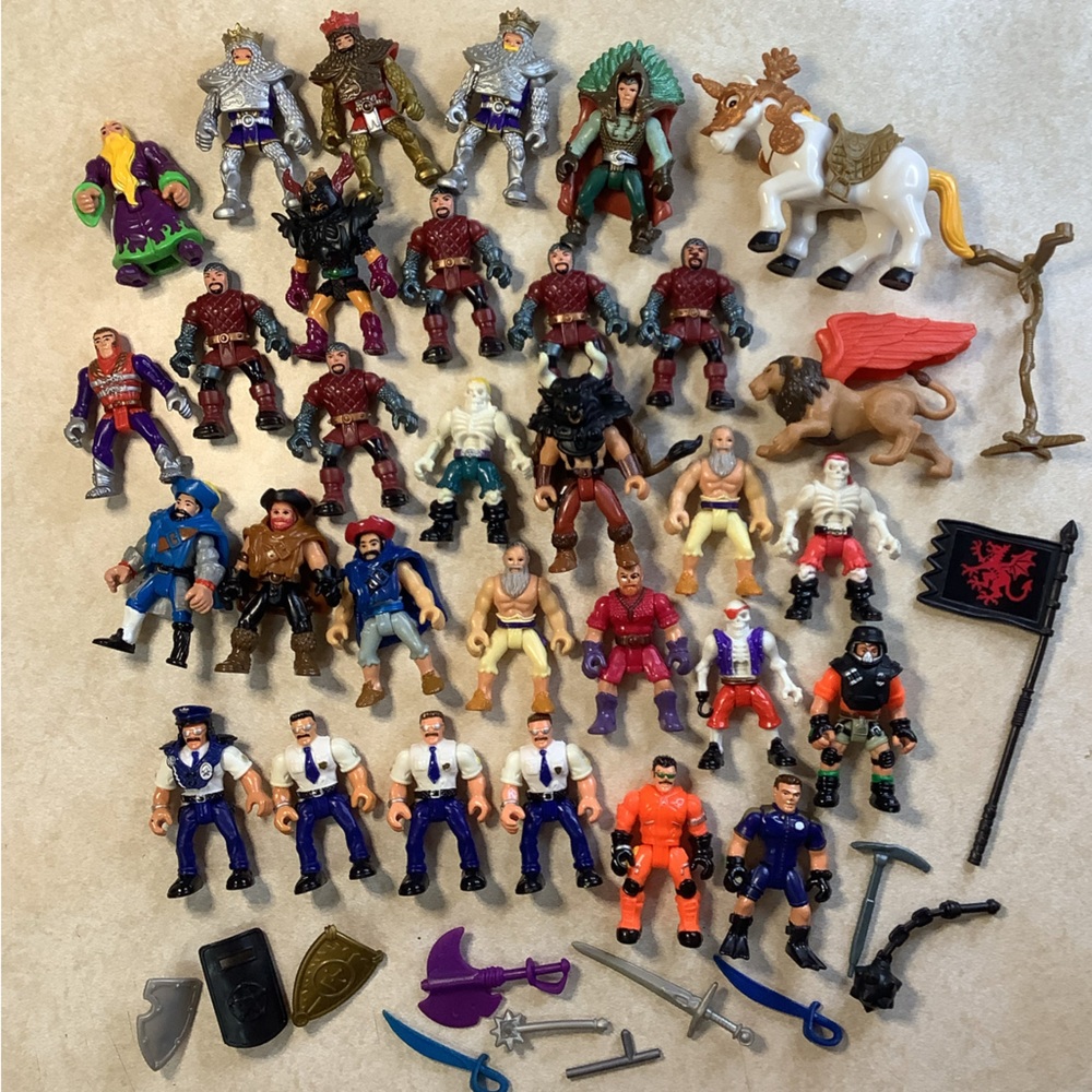 Fisher Price Imaginext 2002 Medieval Knights Pirates Lot / Figures & Accessories